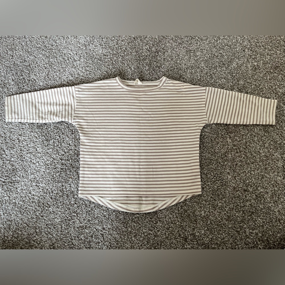 Quincy Mae striped long sleeve top